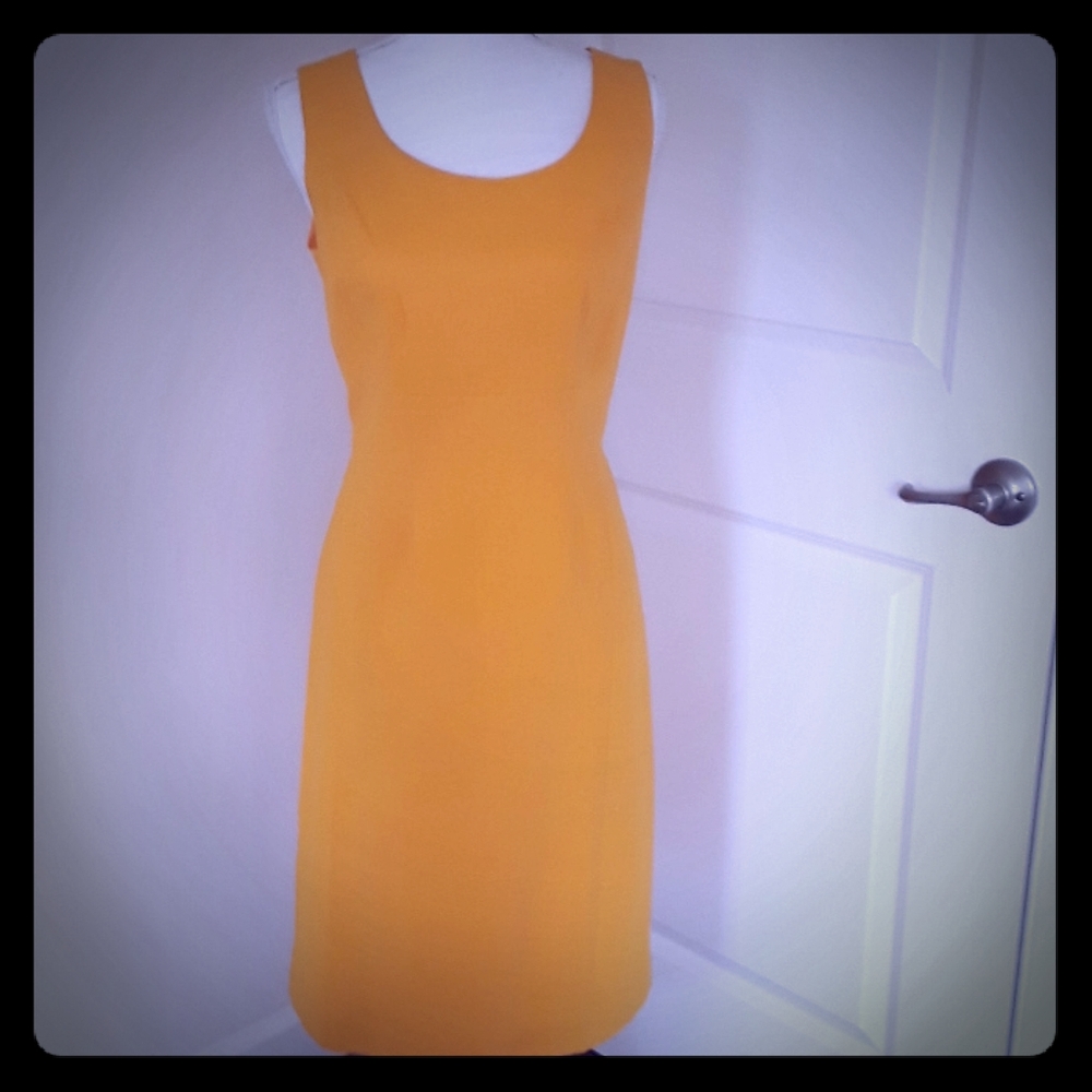 Siz 12 Gold Colored Linen Dress